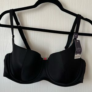 Cacique NWT black balconette bra 40D